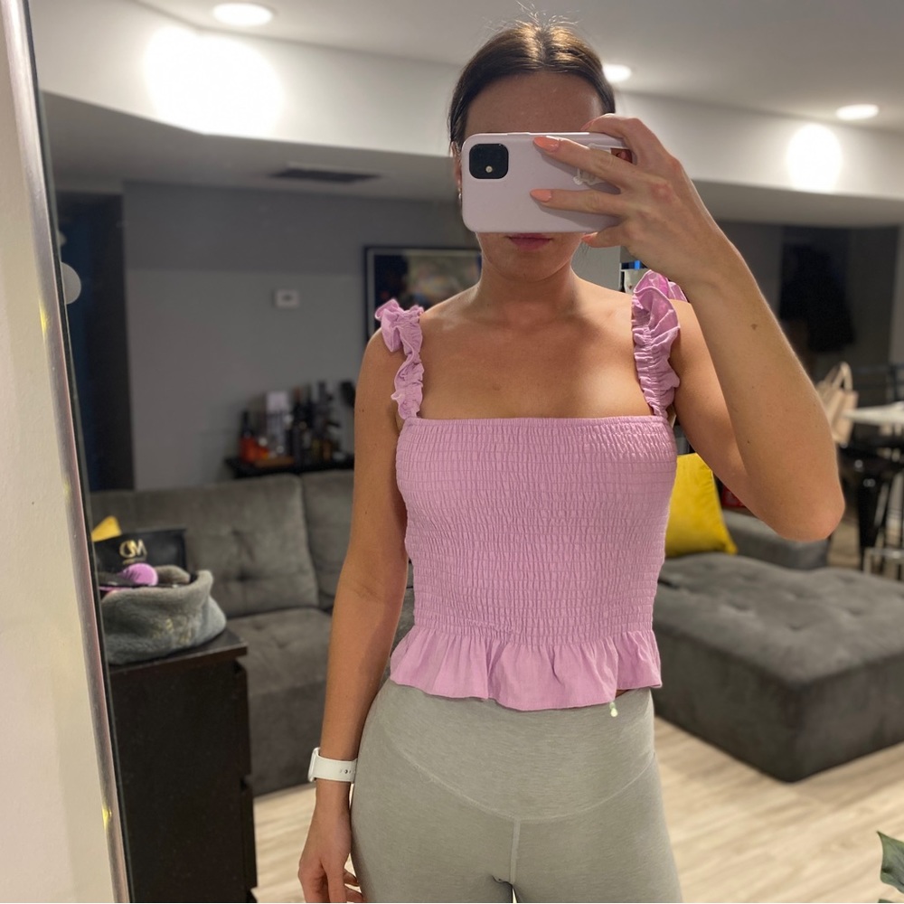 Ruffle cami in Purple Nasty Gal